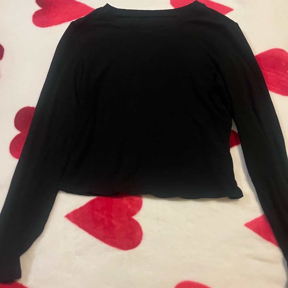 Black Long Sleeve Women's Top